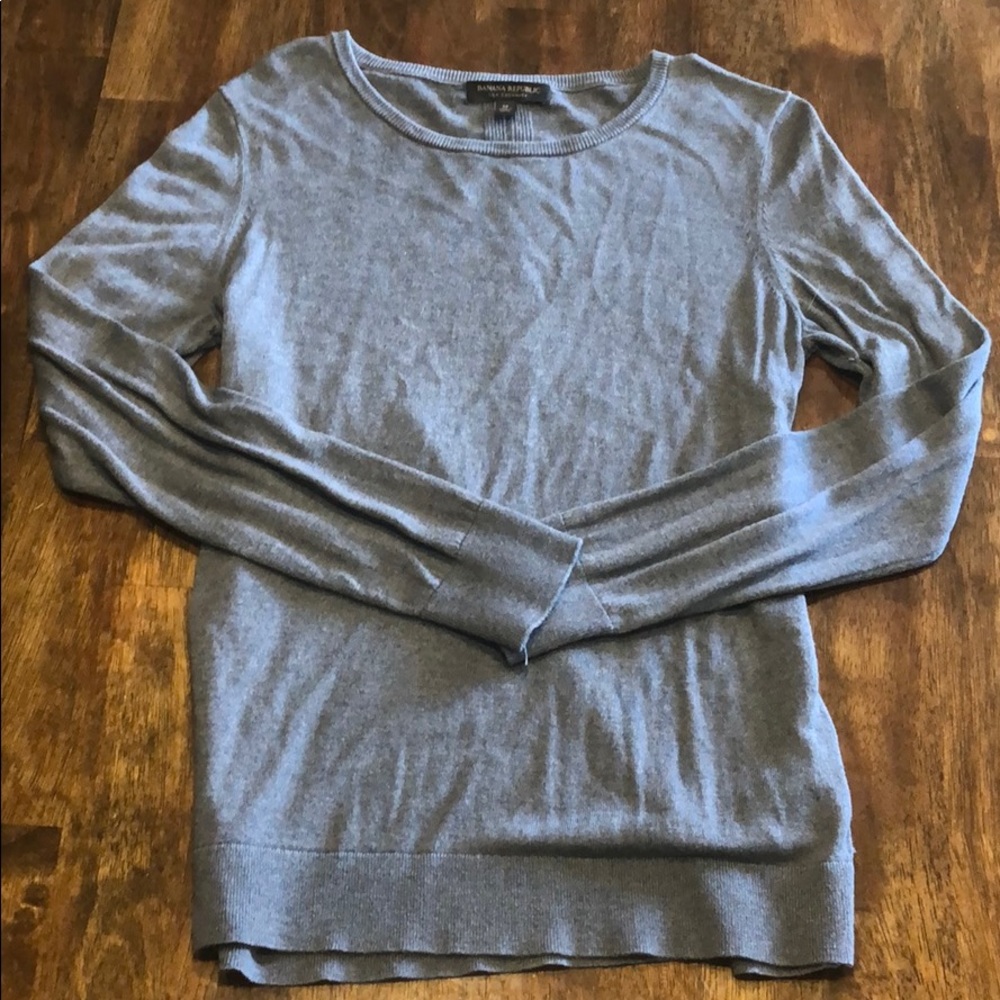 Grey Banana Republic Cashmere Sweater